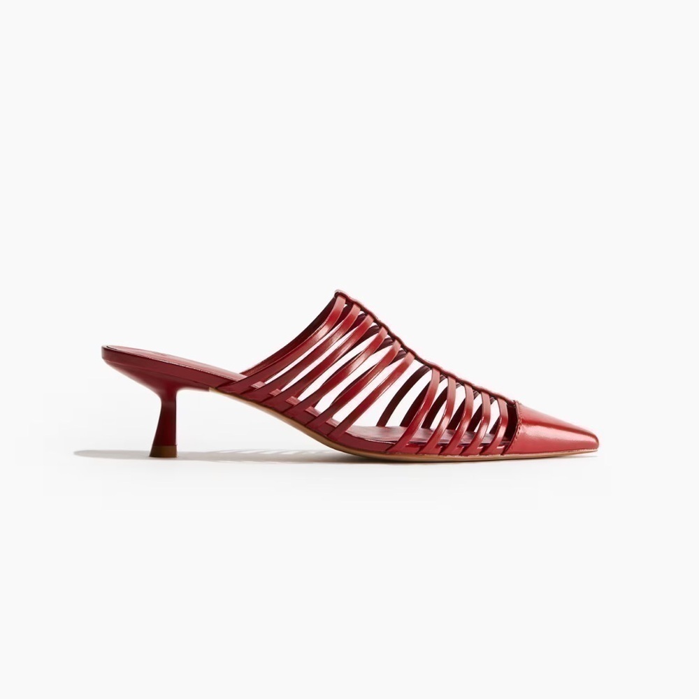 Red straps mules - Picture 7 of 14